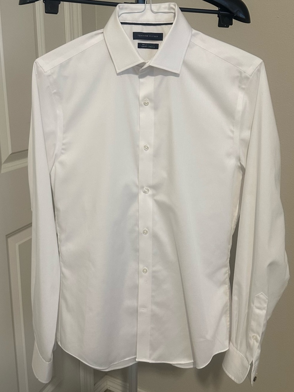Tommy Hilfiger THFlex Supima slim fit dress shirt | 15 neck, 34/35